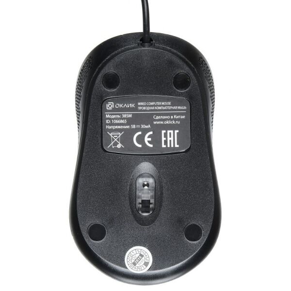 Мышь Oklick 385M (черный/красный) Мышь Oklick 385M (черный/красный)