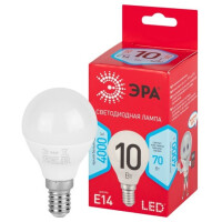Лампочка ЭРА RED LINE LED P45-10W-840-E14 R Лампочка ЭРА RED LINE LED P45-10W-840-E14 R