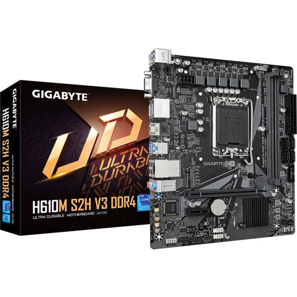 Материнская плата Gigabyte H610M S2H V3 DDR4 Материнская плата Gigabyte H610M S2H V3 DDR4