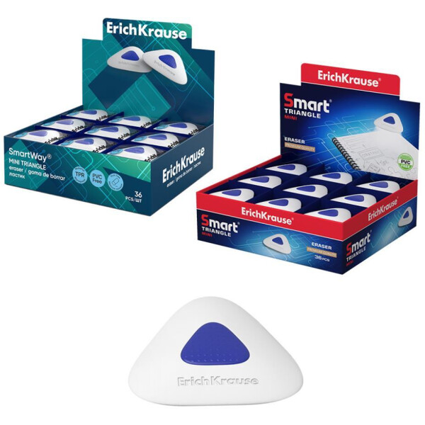Ластик с пластиковым держателем  Erich Krause SmartWay Mini Triangle 45552