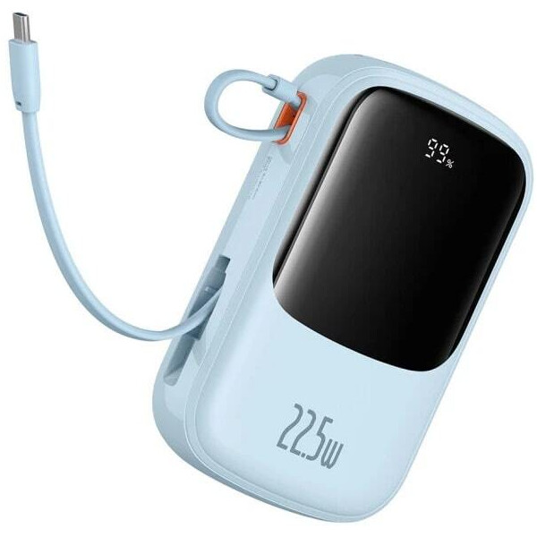 Внешний аккумулятор Baseus Qpow Pro+ Digital Display Fast Charge 22.5W 10000mAh PPQDP10 (голубой)