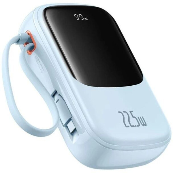 Внешний аккумулятор Baseus Qpow Pro+ Digital Display Fast Charge 22.5W 10000mAh PPQDP10 (голубой) Внешний аккумулятор Baseus Qpow Pro+ Digital Display Fast Charge 22.5W 10000mAh PPQDP10 (голубой)