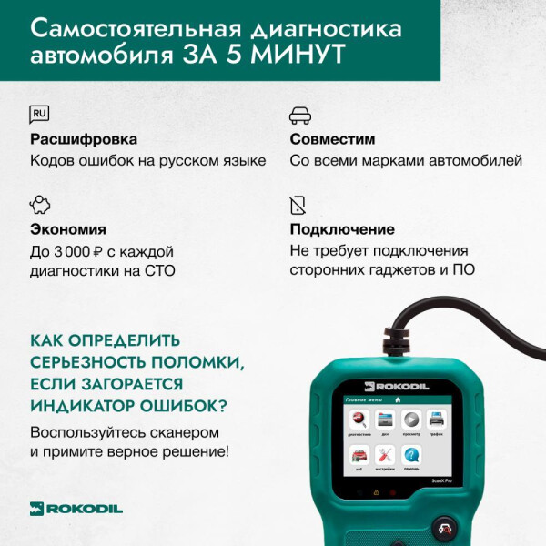 Автосканер Rokodil ScanX Pro Автосканер Rokodil ScanX Pro