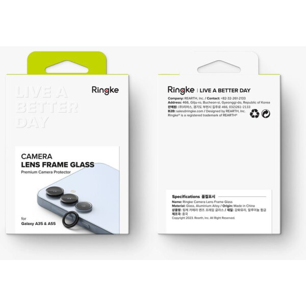 Защитное стекло RINGKE CAMERA FRAME PROTECTOR для GALAXY A35 / A55 5G BLACK