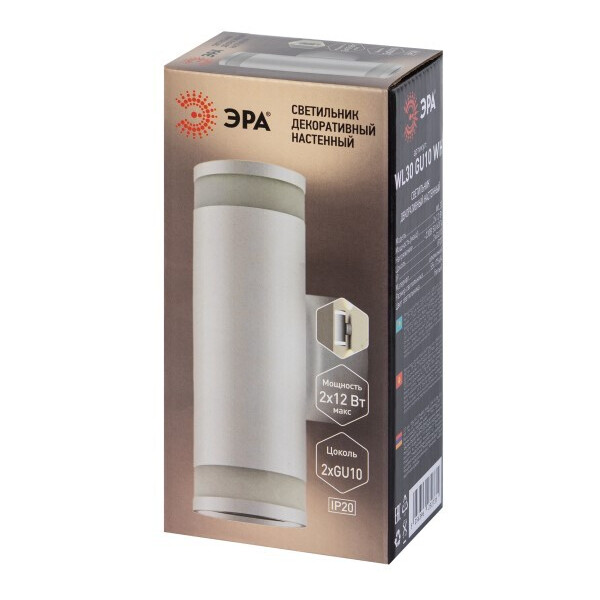 Бра ЭРА WL30 GU10 WH Б0049015 Бра ЭРА WL30 GU10 WH Б0049015