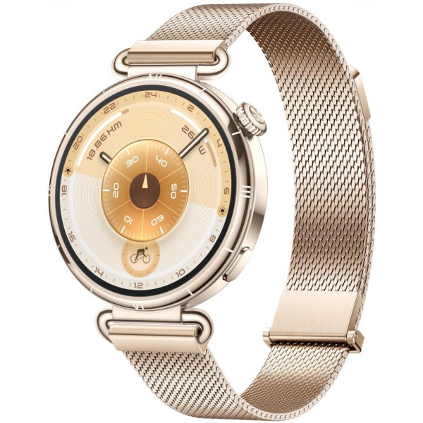 Смарт-часы HUAWEI Watch GT 6 41mm (KSU-B19) золотистый, золотистый ремешок c миланским плетением