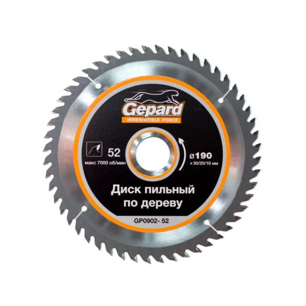 

Оснастка для инструмента GEPARD, Пильный диск Gepard GP0902-52