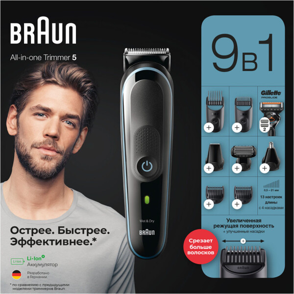 Универсальный триммер Braun MGK5380 Универсальный триммер Braun MGK5380