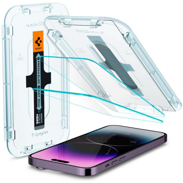 Защитное стекло Spigen Glass TR EZ Fit для iPhone 14 Pro Max AGL05202 (2шт)