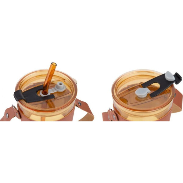 Стакан с трубочкой Perfecto Linea Amber 31-450201 Стакан с трубочкой Perfecto Linea Amber 31-450201
