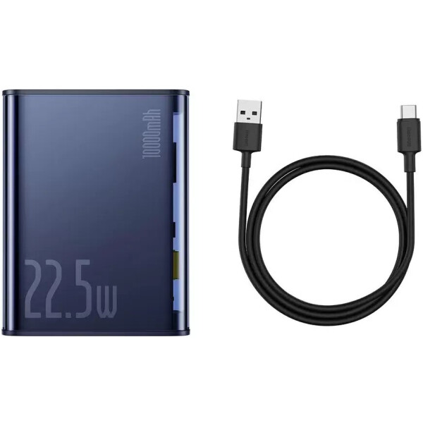 Внешний аккумулятор Baseus Explorer Series Digital Display Fast Charge 22.5W 10000mAh (синий) Внешний аккумулятор Baseus Explorer Series Digital Display Fast Charge 22.5W 10000mAh (синий)
