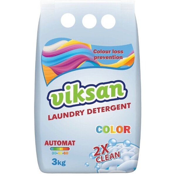 Стиральный порошок для цветного белья VIKSAN 2X Clean 3 кг