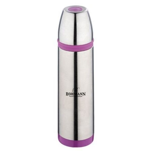 

Посуда для чая и кофе BOHMANN, Термос BOHMANN BH-4492 1л (серебристый/фиолетовый)