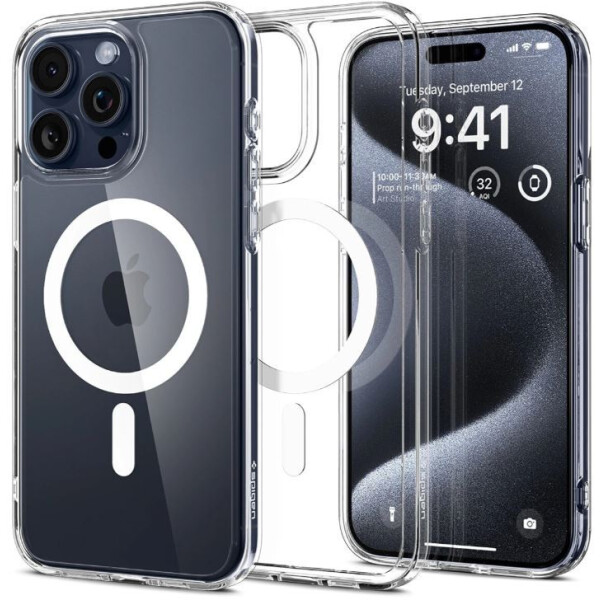 Чехол для телефона Spigen Ultra Hybrid (MagFit) для iPhone 15 Pro ACS06715 (белый)