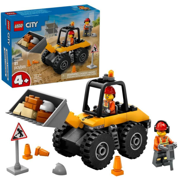 Конструктор Lego City Строительный погрузчик 60450 (желтый)