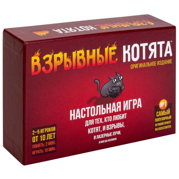

Игры, игрушки Мир Хобби, Настольная игра Hobby World Взрывные котята