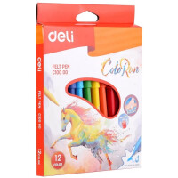 Фломастеры DELI ColoRun 10000C 12 цв Фломастеры DELI ColoRun 10000C 12 цв