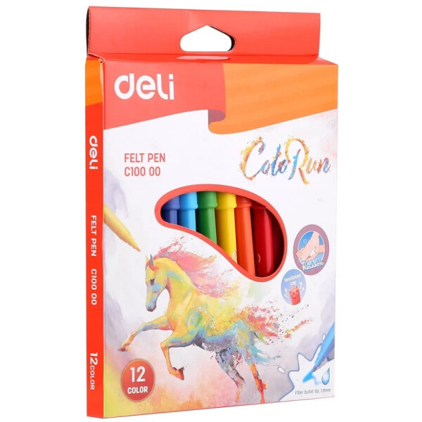 Фломастеры DELI ColoRun 10000C 12 цв Фломастеры DELI ColoRun 10000C 12 цв
