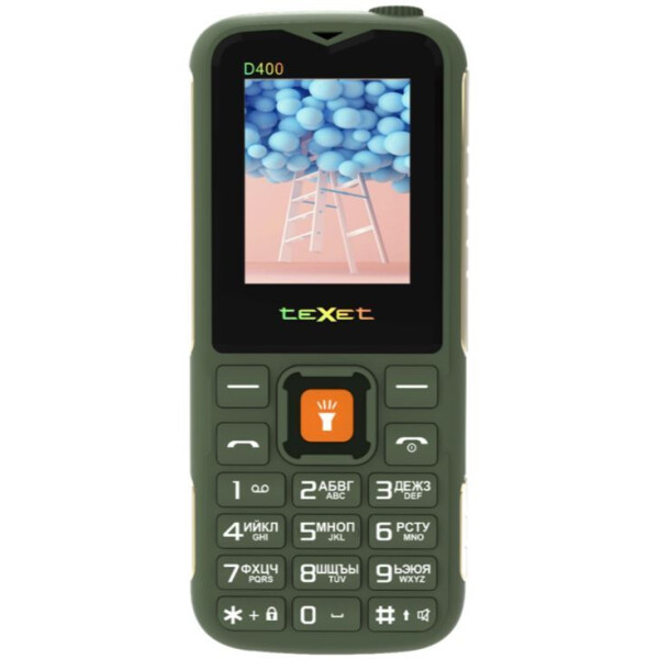 Мобильный телефон TEXET TM-D400 (зеленый)