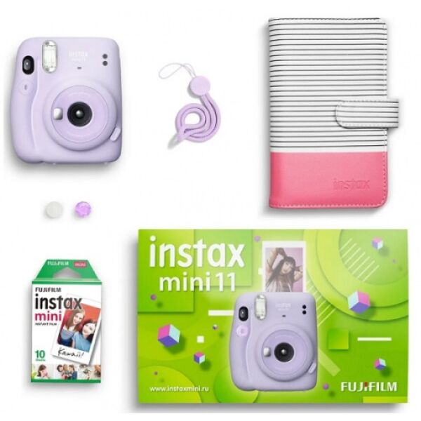 

Фотокамеры Fujifilm, Фотоаппарат FUJIFILM Instax Mini 11 Geometric Set (сиреневый)
