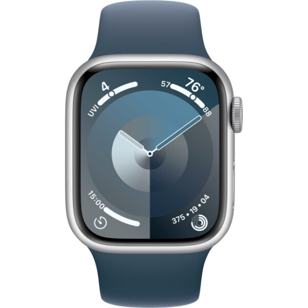 Смарт-часы Apple Watch Series 9 41mm Silver MR903CH/A (силиконовый ремешок S/M)