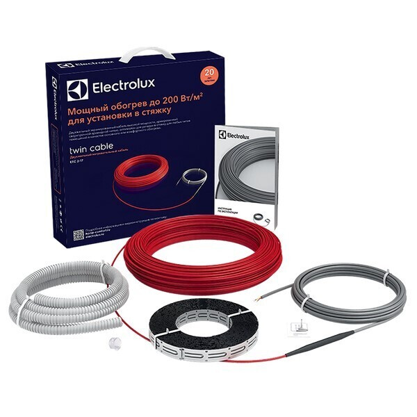 Нагревательный кабель Electrolux Twin Cable ETC 2-17-2000