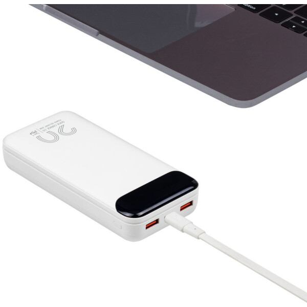 Внешний аккумулятор с дисплеем RIVACASE VA2580 (20000 mAh) белый Внешний аккумулятор с дисплеем RIVACASE VA2580 (20000 mAh) белый