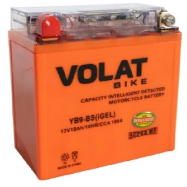 Мотоаккумулятор 10Ah (iGEL) L+ VOLAT YB9-BS