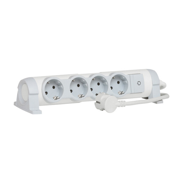 

Электроудлинители Legrand, Удлинитель Legrand Комфорт 694626-00.00-00.00-01.01 (бело-серый)