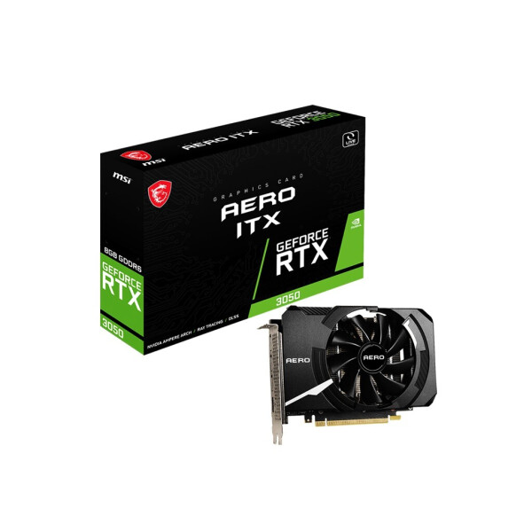 

Видеокарты MSI, Видеокарта MSI GeForce RTX 3050 Aero ITX 8G OC