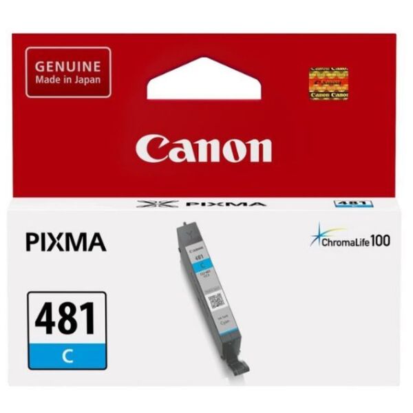 

Расходные материалы для принтеров CANON, Катридж Canon CLI-481C (2098C001) для Canon PIXMA TS6140, TS8140, TS9140, TR7540, TR8540