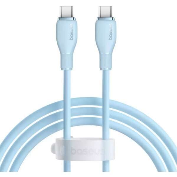 Кабель Baseus Pudding Series USB Type-C - USB Type-C (1.2 м, голубой)