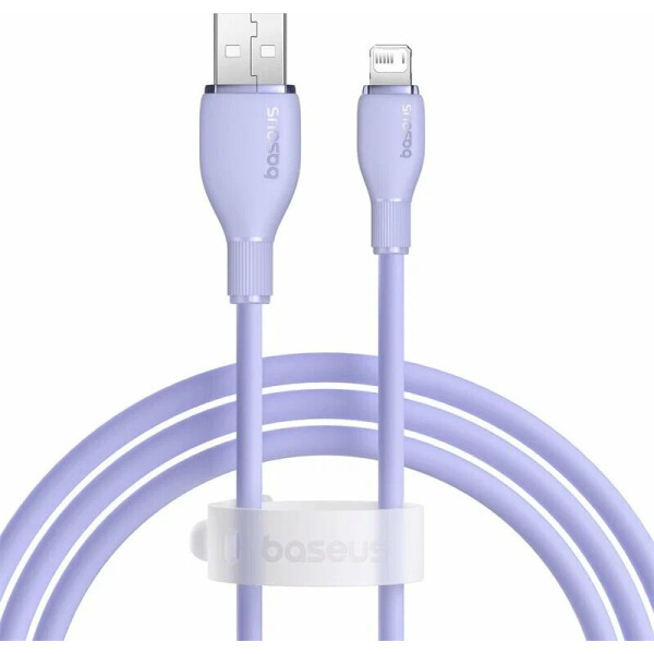 Кабель Baseus Pudding Series Fast Charging Cable 2.4A USB Type-A - Lightning (1.2 м, фиолетовый)