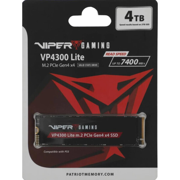 SSD Patriot Viper VP4300 Lite 4TB VP4300L4TBM28H SSD Patriot Viper VP4300 Lite 4TB VP4300L4TBM28H