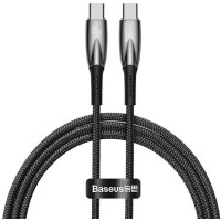 Кабель Baseus Glimmer Series Fast Charging Data Cable USB Type-C - Type-C 100W CADH000701 (1 м, черный) - отзывы