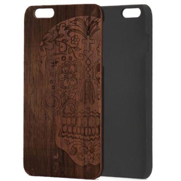 

Чехлы для мобильных телефонов CASE, Накладка CASE Wood для Apple iPhone 7 / 8 (грецкий орех, череп женский)