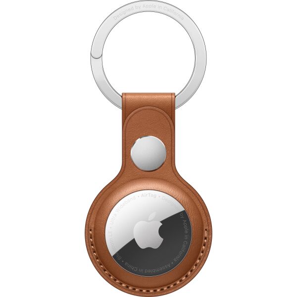 

GPS-трекеры Apple, Брелок-подвеска для Apple AirTag Leather Key Ring Saddle Brown (MX4M2ZM/A)
