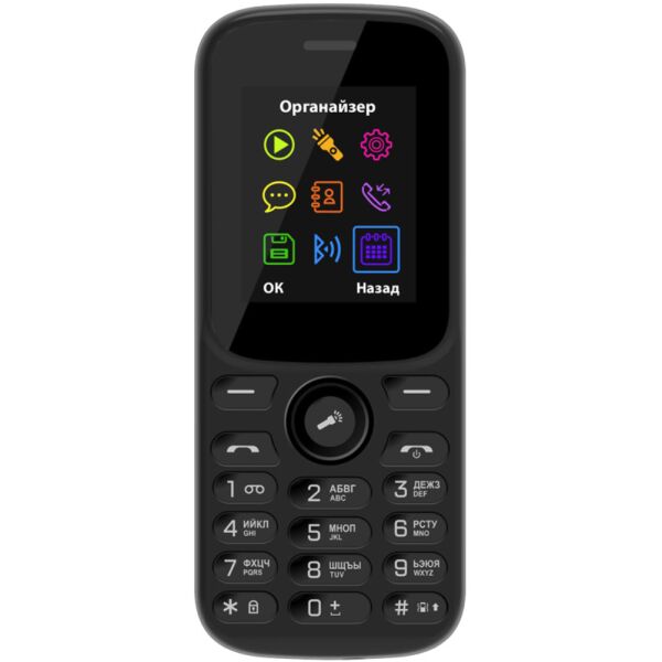 

Сотовые телефоны VERTEX, Мобильный телефон Vertex M124 (черный) без ЗУ
