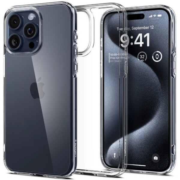 Чехол для телефона Spigen Ultra Hybrid для iPhone 15 Pro ACS06707 (прозрачный)