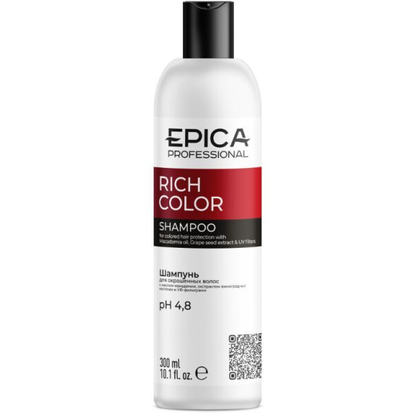 Шампунь для окрашенных волос EPICA Professional Rich Color 300 мл. 91300