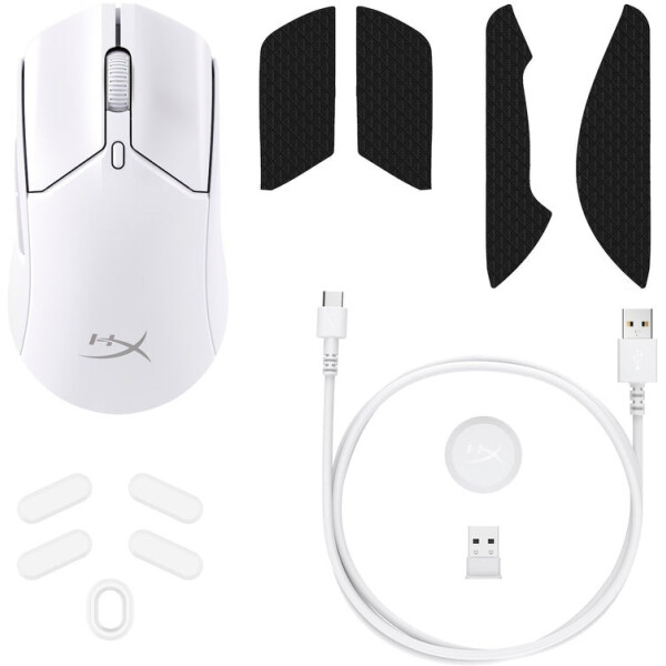 Игровая мышь HYPERX Pulsefire Haste 2 Wireless белый, 6N0A9AA