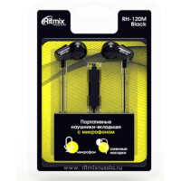 Наушники RITMIX RH-120M (черный) Наушники RITMIX RH-120M (черный)