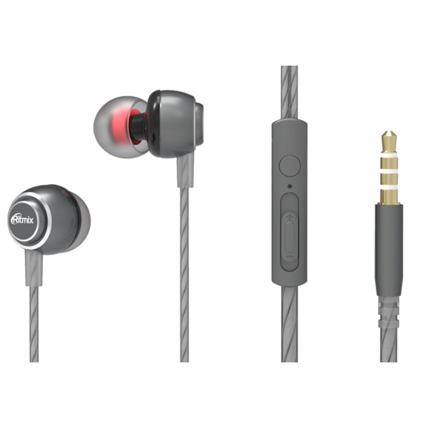 

Наушники RITMIX, Наушники RITMIX RH-150M (серый)