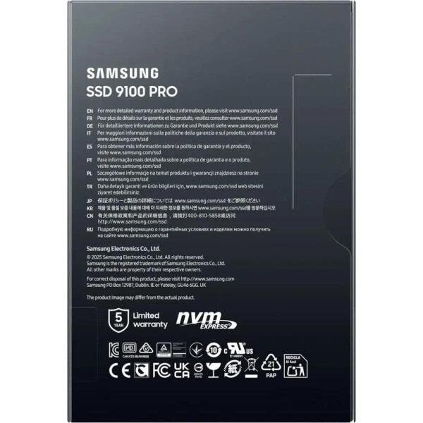 SSD Samsung 9100 Pro 1TB MZ-VAP1T0BW SSD Samsung 9100 Pro 1TB MZ-VAP1T0BW