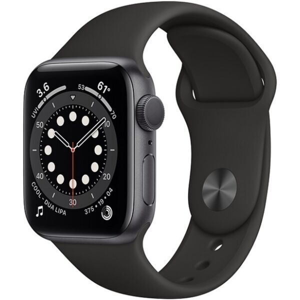 

Умные часы Apple, Смарт-часы APPLE Watch Series 6 Space Gray Aluminium Case with Black Sport Band 40mm (MG133GK/A)