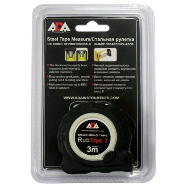 Рулетка ADA INSTRUMENTS RubTape 3 (А00155) Рулетка ADA INSTRUMENTS RubTape 3 (А00155)
