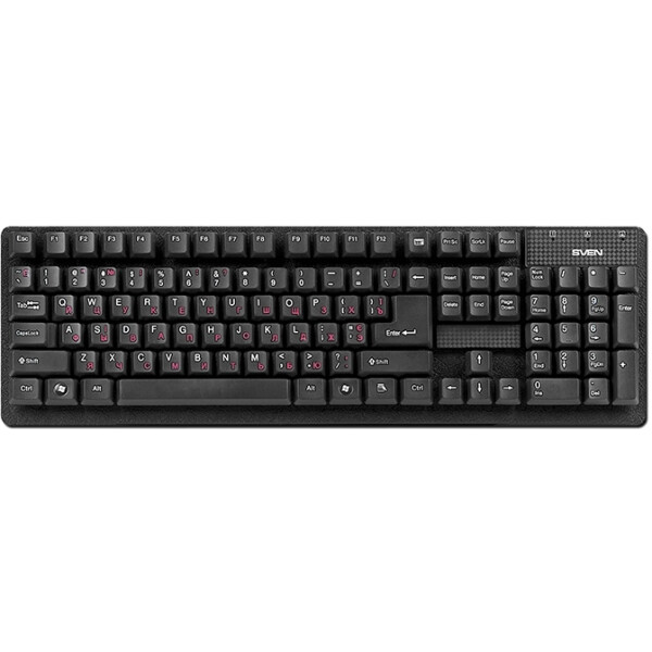 Клавиатура SVEN Standard 301 USB+PS/2 черный