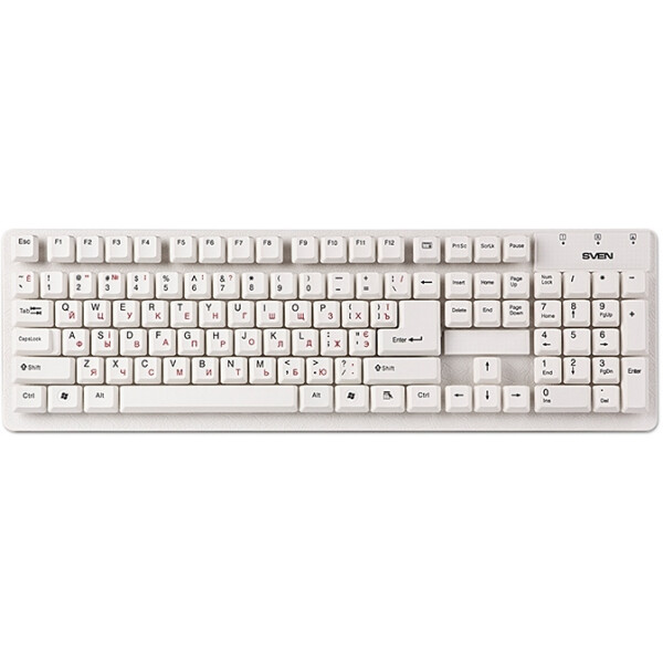Клавиатура SVEN Standard 301 White