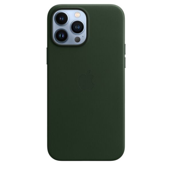 

Чехлы для мобильных телефонов Apple, Чехол Apple MagSafe Leather Case для iPhone 13 Pro Max (зеленая секвойя) MM1Q3ZM/A