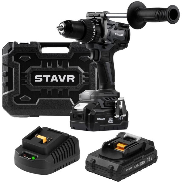 Ударная дрель-шуруповерт STAVR SHD 18BLHD-2K